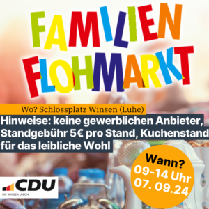 CDU Familienflohmarkt 2024 Winsen