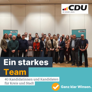 CDU Winsen nominiert 40 Kandidaten für Stadt und Kreis